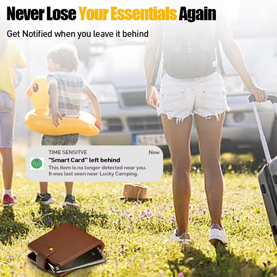 MFI Smart Wallet Tracker GPS Card Key Finder Tag IOS Only 'Find My' Locator with Anti-Lost 4G Technology