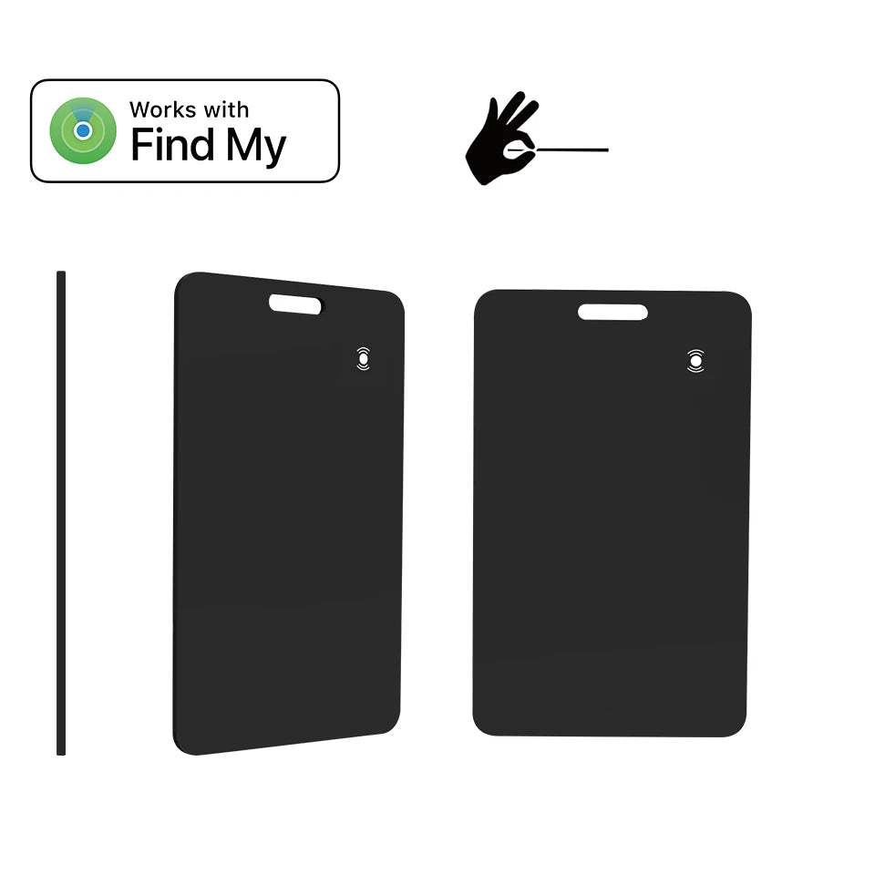 MFI Smart Wallet Tracker GPS Card Key Finder Tag IOS Only 'Find My' Locator with Anti-Lost 4G Technology